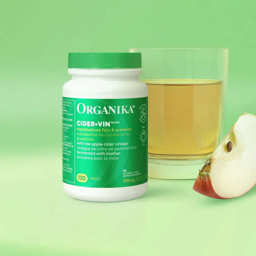Vinaigre de cidre non raffiné 530 mg — 120 capsules | Organika
