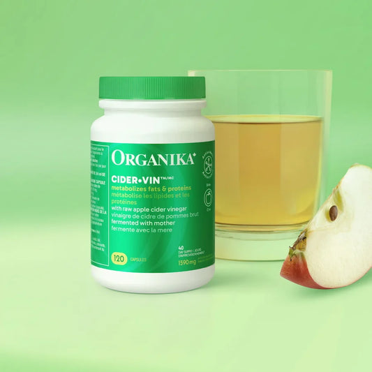 Vinaigre de cidre non raffiné 530 mg — 120 capsules | Organika
