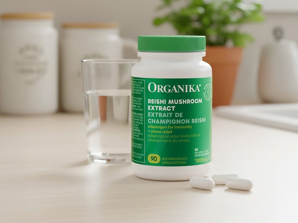 Extrait de champignon Reishi 250 mg — 90 capsules végé | Organika
