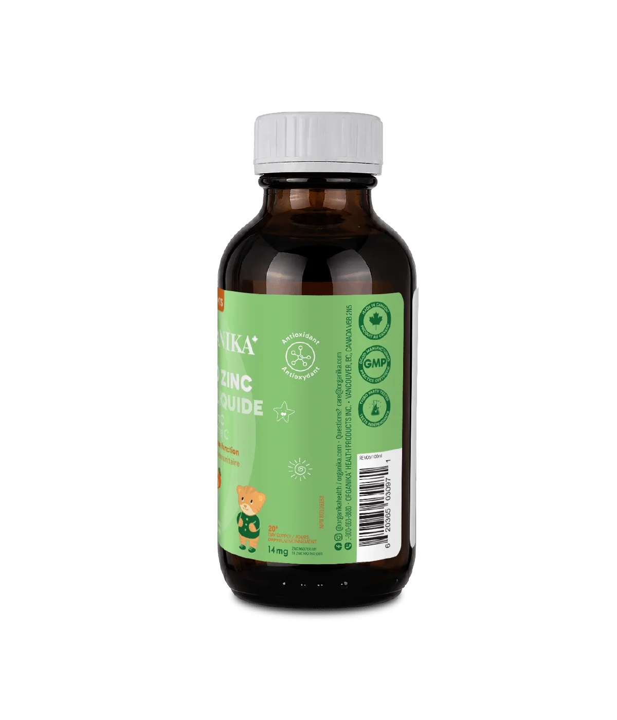 Zinc + Vitamine C Enfants — 100 ml | Organika
