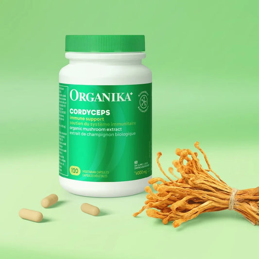 Extrait de champignon Cordyceps biologique 400 mg — 120 capsules | Organika