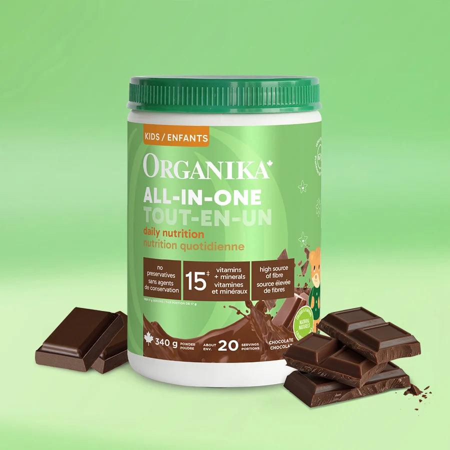Protéine Whey Enfants Tout-en-un Chocolat — 340 g | Organika