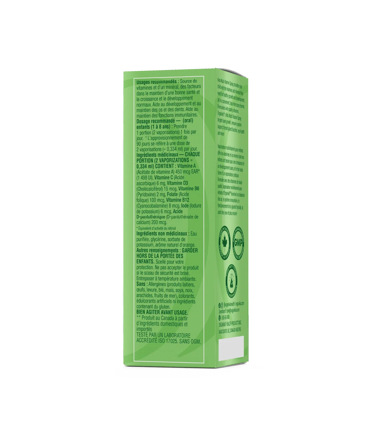 Multivitamines Enfants en vaporisateur — 30 ml | Organika