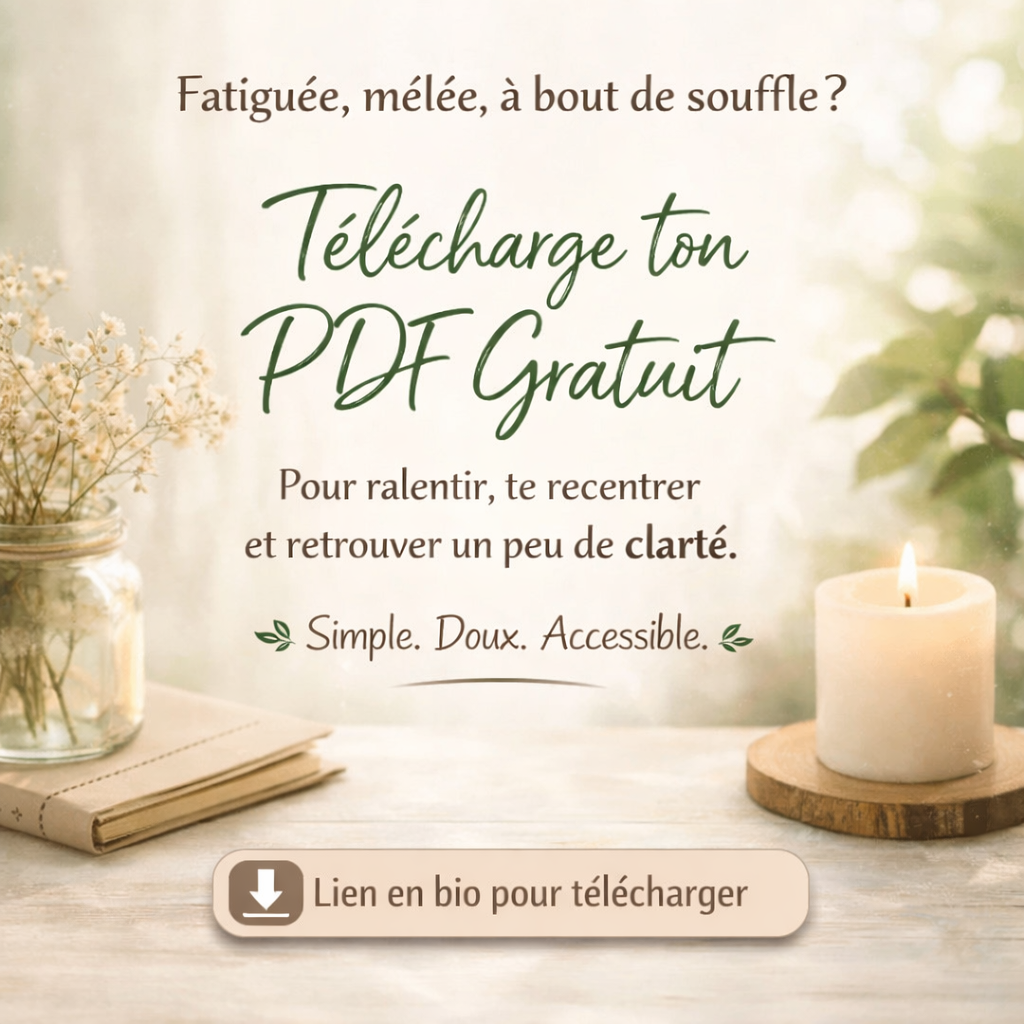 Ralentir. Respirer. Revenir à soi. — Guide doux de recentrage (PDF gratuit)
