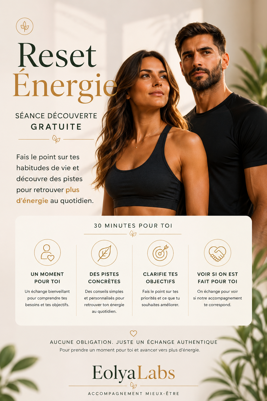 Séance découverte gratuite avec Éolie ou Adam— Réserver via Calendly (30 min)