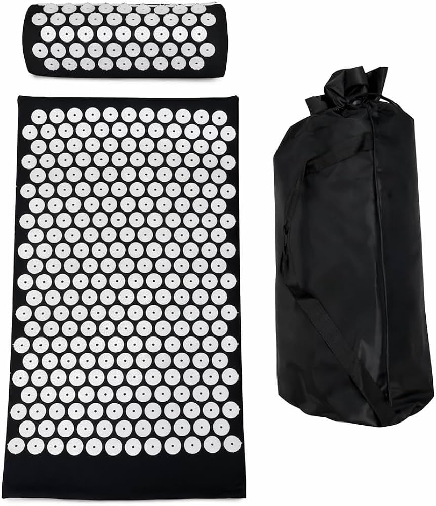 Tapis d'Acupression + Coussin & Sac – Soulagement Dos, Stress & Sommeil