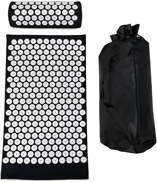 Tapis d'Acupression + Coussin & Sac – Soulagement Dos, Stress & Sommeil
