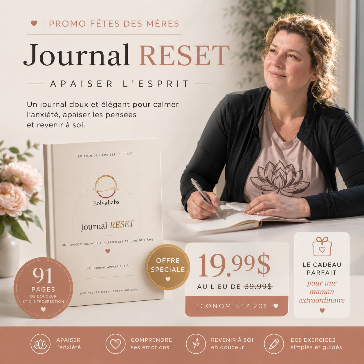 Journal RESET – Apaiser l’esprit -Eolya | 91 pages
