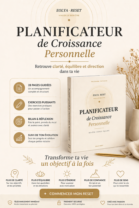 Planificateur de Croissance Personnelle-28 pages