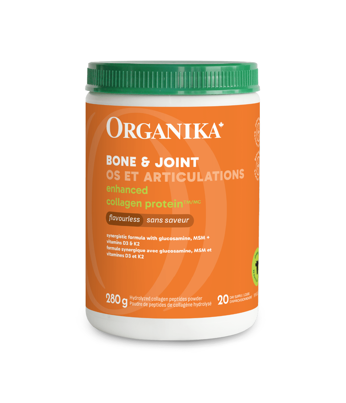 Enhanced Collagen Os et articulations 280 g - Organika