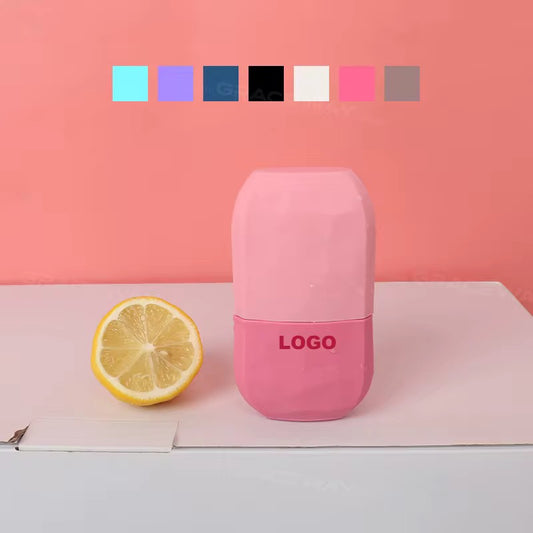Ice Roller Visage Diamant Silicone Rose - Eolyalabs