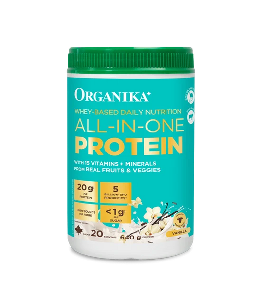 Protéine Whey Nutrition quotidienne Tout-en-un Vanille — 640 g | Organika