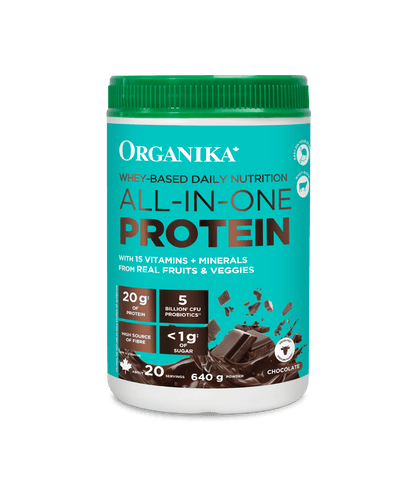 Protéine Whey Nutrition quotidienne Tout-en-un Chocolat — 640 g | Organika