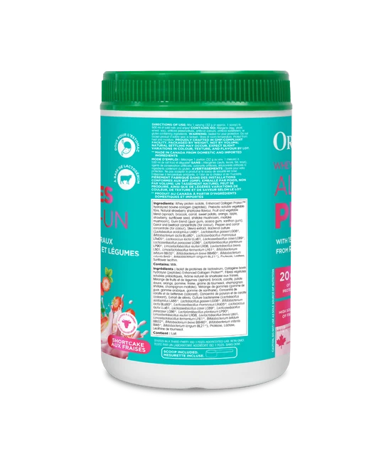 Protéine Whey Nutrition quotidienne Tout-en-un Vanille — 640 g | Organika